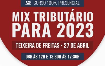 Mix Tributário para 2023 em Teixeira de Freitas