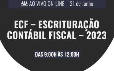 Ecf – Escrituração Contábil Fiscal 2023