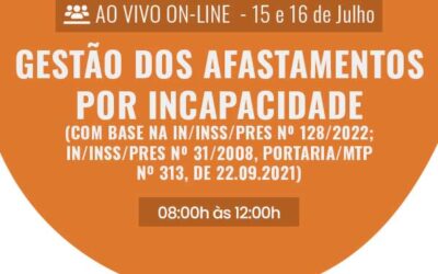 Gestão dos afastamentos por incapacidade