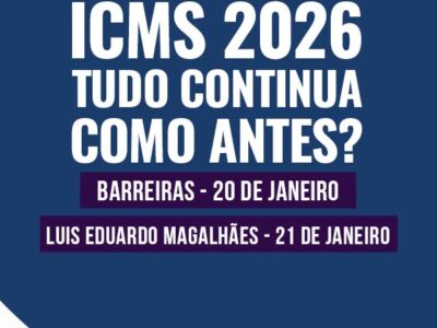 Curso On-line: ICMS 2026 – Tudo continua como antes?